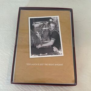 Christmas Cards Box Of 18 Modern Vintage TOO MUCH IS JUST THE RIGHT AMOUNT New